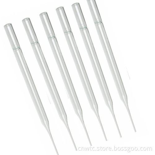Disposable Borosilicate Glass Pasteur Pipettes for Laboratory Use